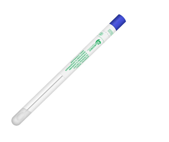 Аплікатор "ВОЛЕС" на пластиковій паличці з пробіркою із захисним ковпачком та середовищем Amies+ Сharcoal, стерильний